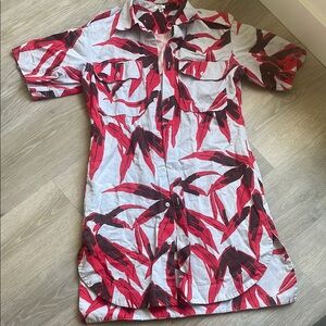 Marni Red and White Patterned Fabric